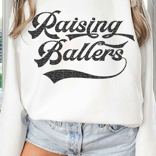 RAISING BALLERS OVERSIZED SWEATSHIRT