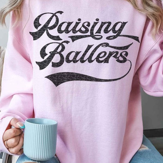 RAISING BALLERS OVERSIZED SWEATSHIRT