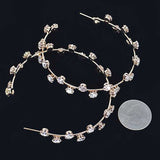 70MM Rhinestone Iconic Hoop Earrings