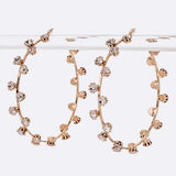 70MM Rhinestone Iconic Hoop Earrings