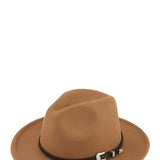 Basic Buckle Fedora Hat