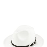 Basic Buckle Fedora Hat