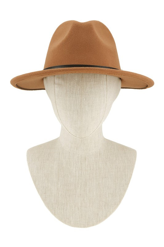 Basic Buckle Fedora Hat