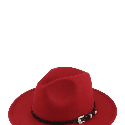 Basic Buckle Fedora Hat