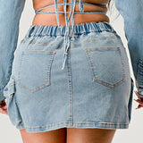 Denim Daze Wrap Skirt