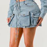 Denim Daze Wrap Skirt