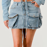 Denim Daze Wrap Skirt