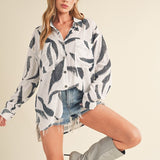 Elodie Printed Button Up Shirt