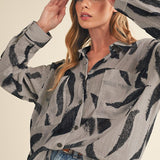 Elodie Printed Button Up Shirt