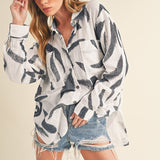 Elodie Printed Button Up Shirt