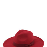 Felt Ribbon Basic Fedora Hat