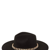 Rhinestone Accent Fedora Hat