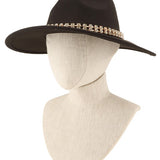 Rhinestone Accent Fedora Hat