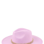 Rhinestone Accent Fedora Hat