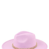 Rhinestone Accent Fedora Hat