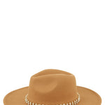 Rhinestone Accent Fedora Hat