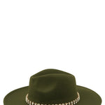 Rhinestone Accent Fedora Hat