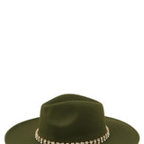 Rhinestone Accent Fedora Hat