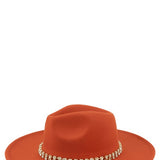 Rhinestone Accent Fedora Hat