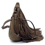 Fringe Hobo Crossbody Bag