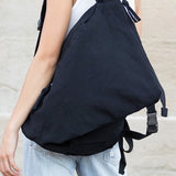 Kai Asymmetric Canvas Backpack