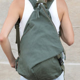 Kai Asymmetric Canvas Backpack