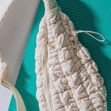 Quilted Drawstring jennie sling bag