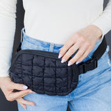 Anya Quilted Puffer Sling Belt Fanny Bum Bag