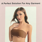 Plus size body tape with silicone nipple cover