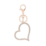 LARGE RHINESTONE HEART KEY HOLDER