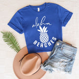 Aloha Beaches Pineapple Short Sleeve Graphic Tee