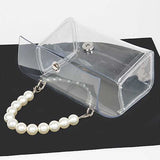 Pearl Handle Convertible Stadium Transparent Bag