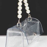 Pearl Handle Convertible Stadium Transparent Bag