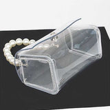 Pearl Handle Convertible Stadium Transparent Bag