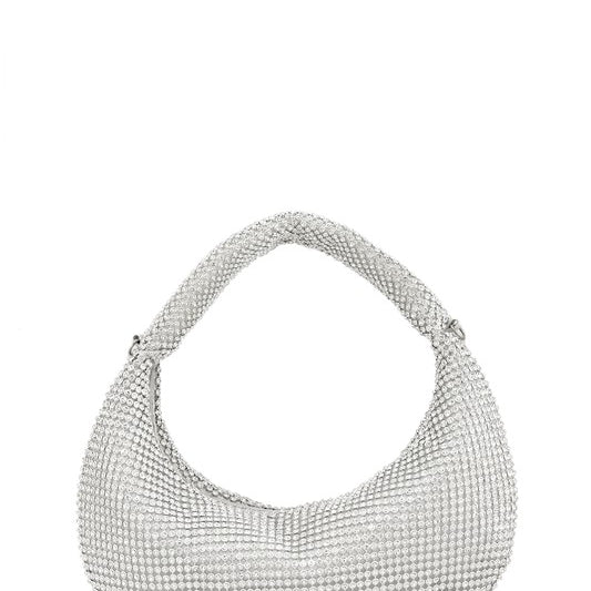 Rhinestone Round Handle Bag