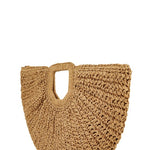 Round Shape Straw Tote Bag