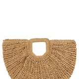 Round Shape Straw Tote Bag