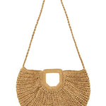 Round Shape Straw Tote Bag