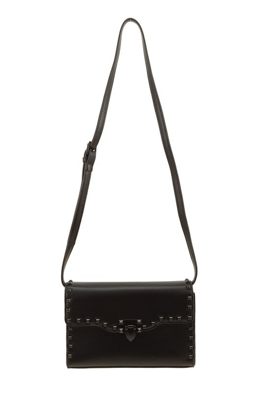 Stud Accent Crossbody Bag