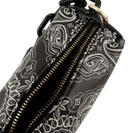 Paisley Print Rectangular Bag with Strap