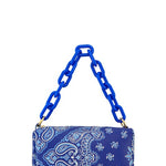 Paisley Print Rectangular Bag with Strap