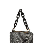 Paisley Print Rectangular Bag with Strap