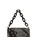 Paisley Print Rectangular Bag with Strap