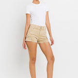 High Rise Cargo Shorts