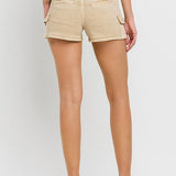 High Rise Cargo Shorts