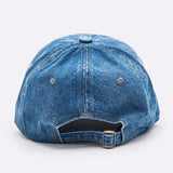 Rainbow Smiley Face Denim Cap