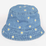Flowre Embroidered Denim Bucket Hat
