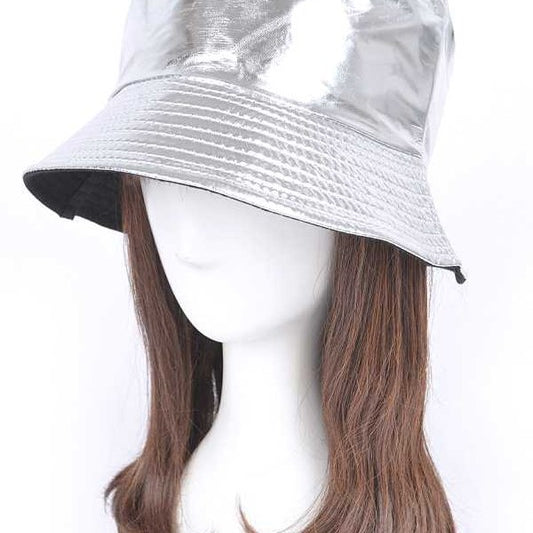 Metallic Shiny Bucket Hat