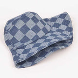 Checker Denim Bucket Hat