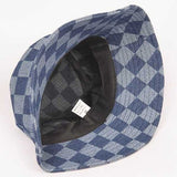 Checker Denim Bucket Hat